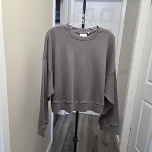 Frank & Oak 100% Cotton Gray Sweatshirt